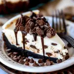 Chocolate Chip No Bake Cheesecake