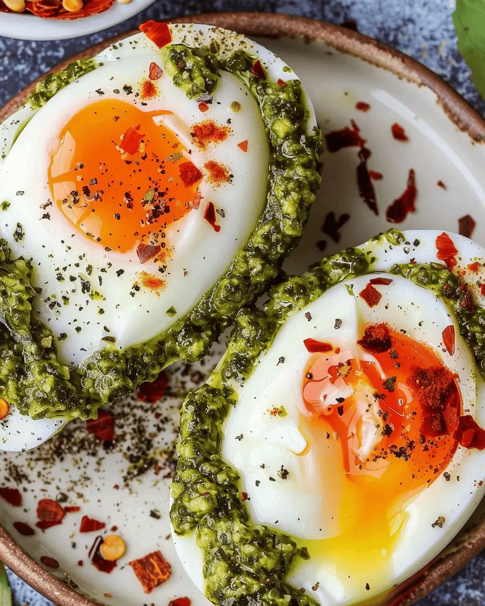 Pesto Eggs with Turkey Bacon: A Simple and Flavorful Delight