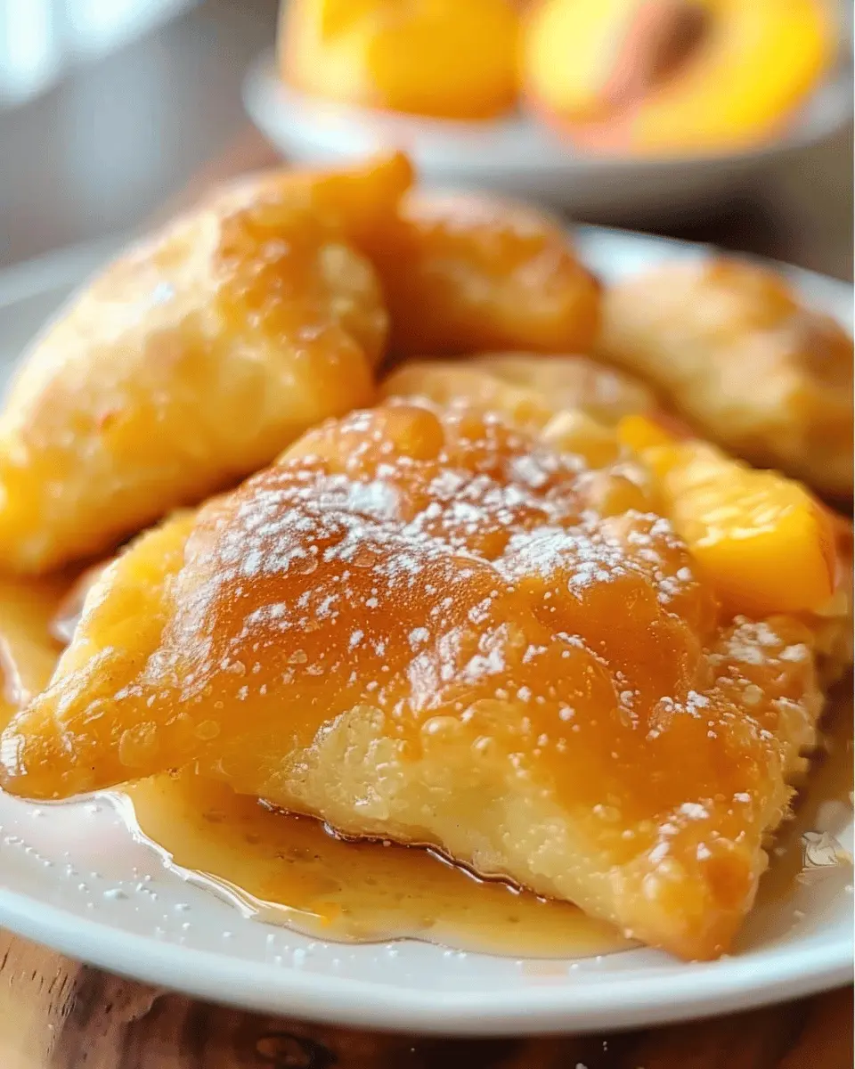 4 Ingredient Peach Dumplings – Sweet and Easy Dessert Recipe