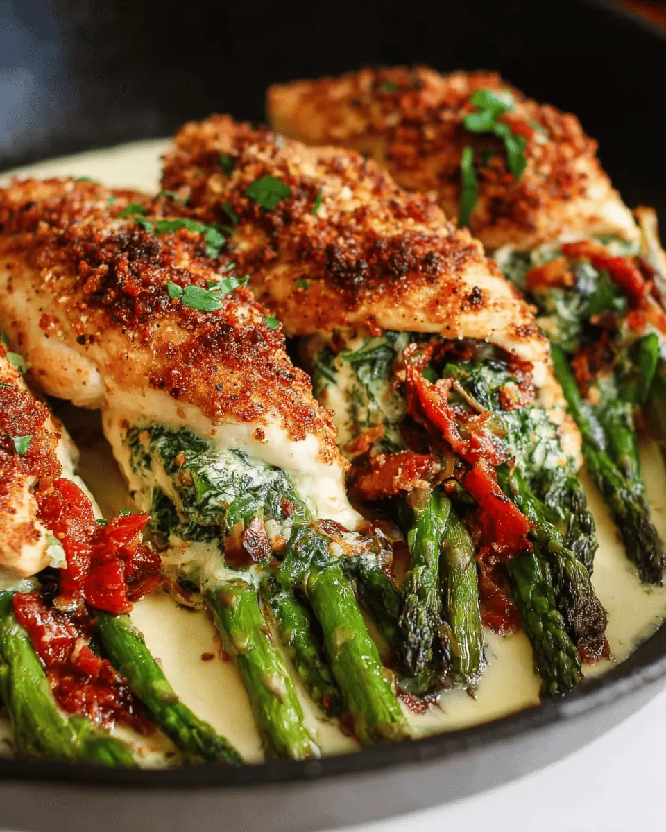 Asparagus Stuffed Chicken Breast: Juicy Turkey Bacon Delight