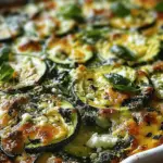 Baked Zucchini Spinach