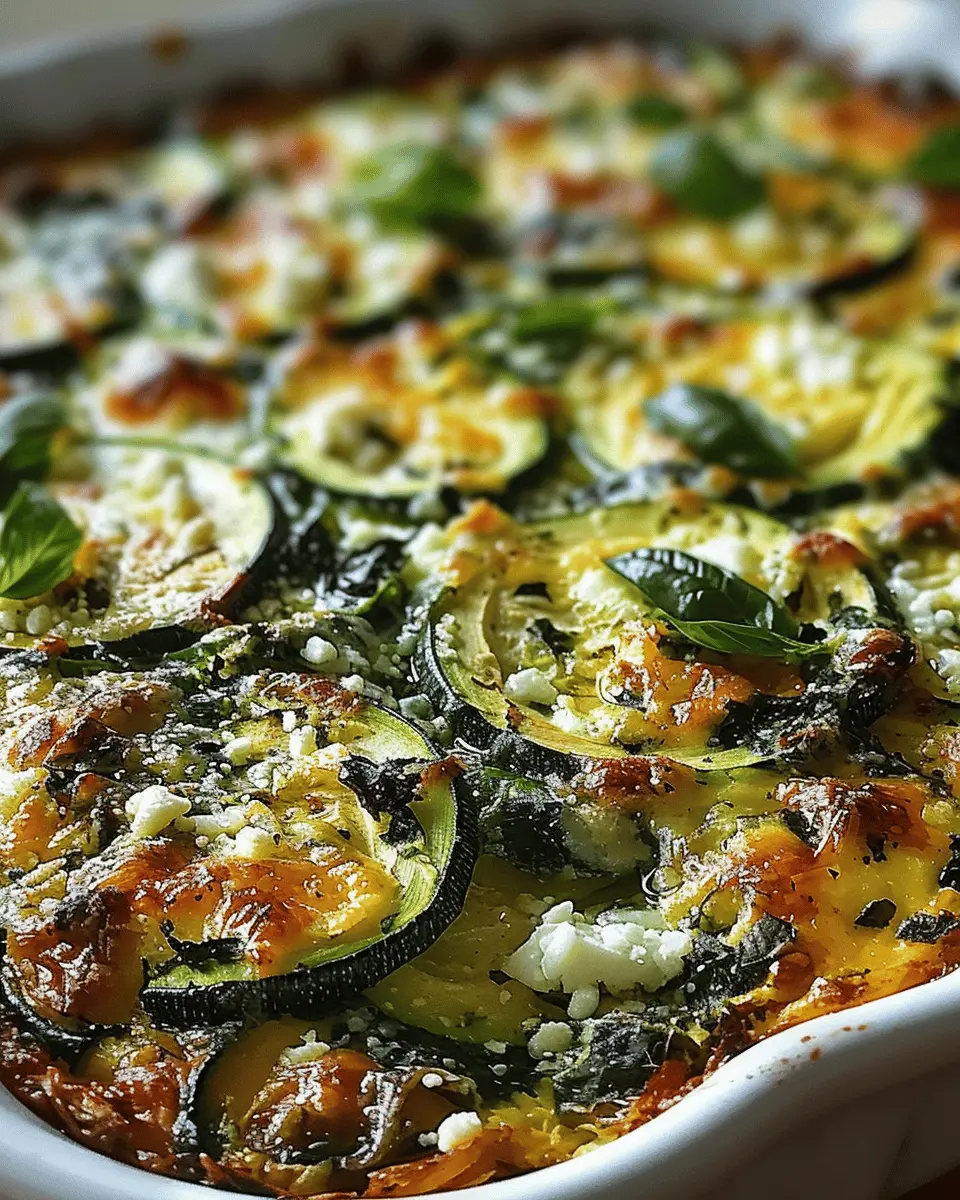 Baked Zucchini Spinach with Turkey Bacon: The Best Comfort Dish
