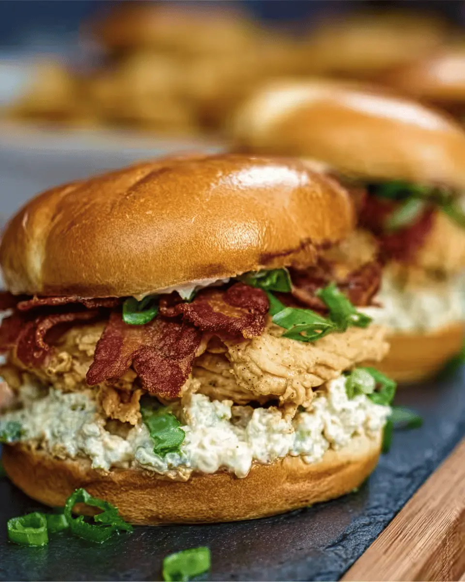 Crack Chicken Sandwiches: Indulgent Flavor with Turkey Bacon
