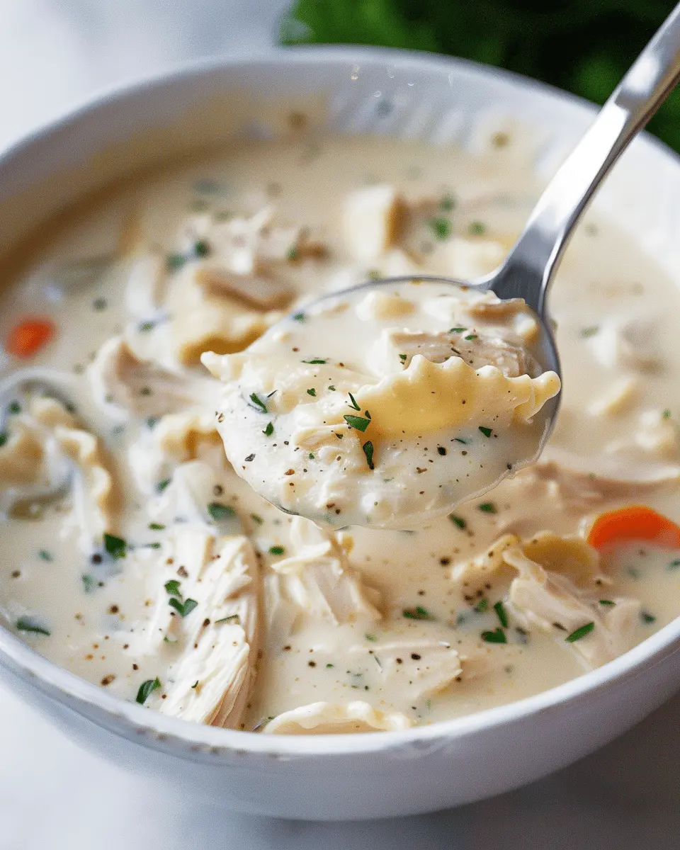 Creamy Chicken Alfredo Soup: Indulgent Comfort in Every Bowl