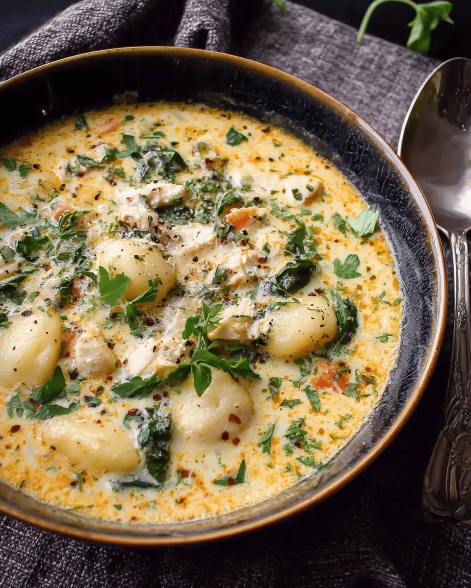 Creamy Chicken & Gnocchi Soup: A Cozy, Indulgent Delight