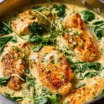 Creamy Garlic Butter Chicken & Spinach