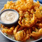 Crispy Blooming Onion Bites with Zesty Dipping Sauce