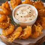 Crispy Blooming Onion Bites with Zesty Dipping Sauce