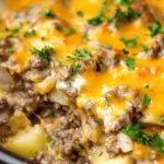 Crockpot Cheesesteak Potato Casserole
