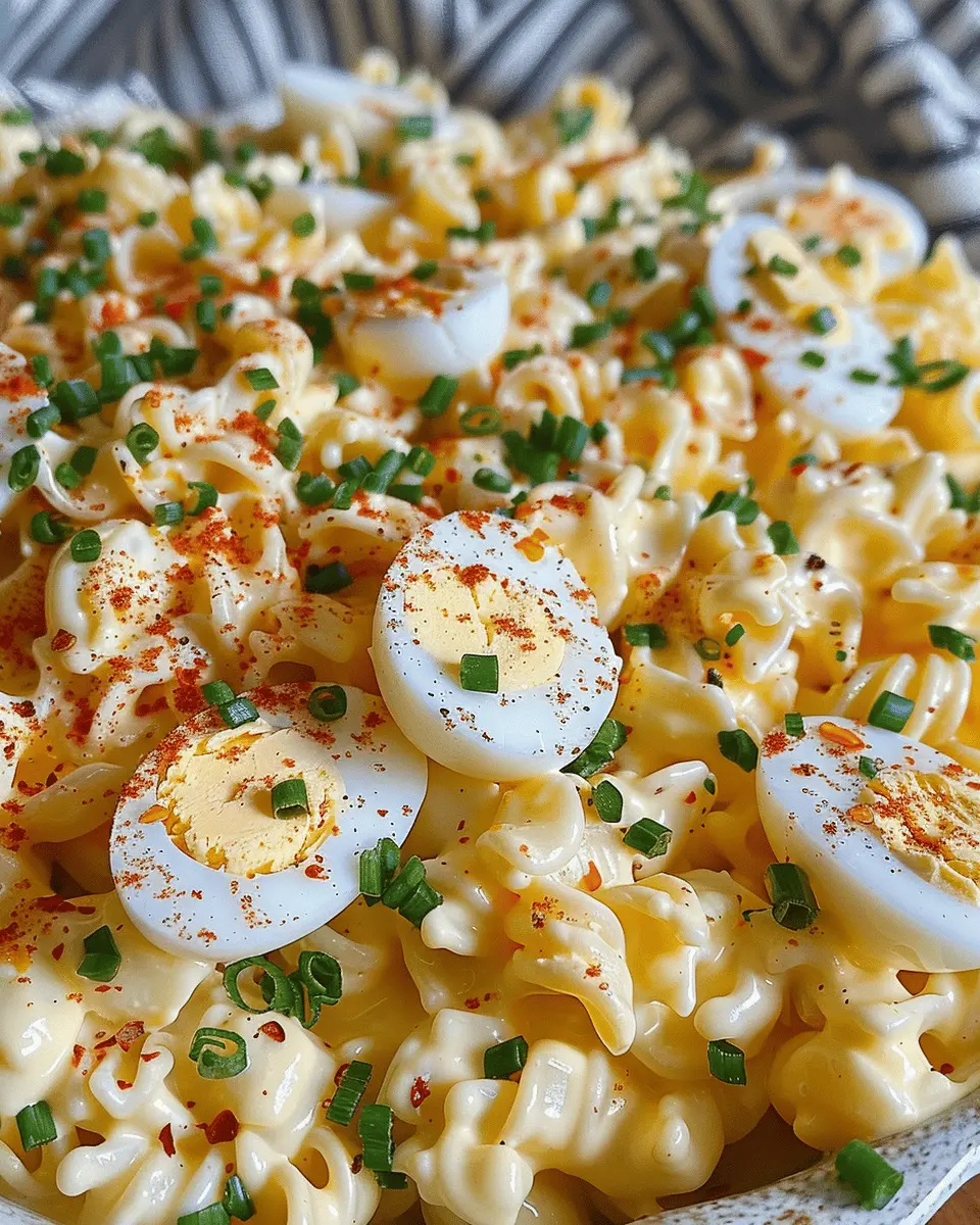Deviled Egg Pasta Salad Recipe: Easy Twist with Turkey Bacon
