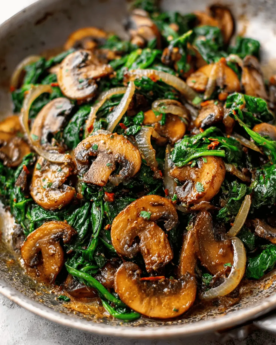 Easy Sautéed Spinach with Mushrooms: A Savory Delight for Home Cooks