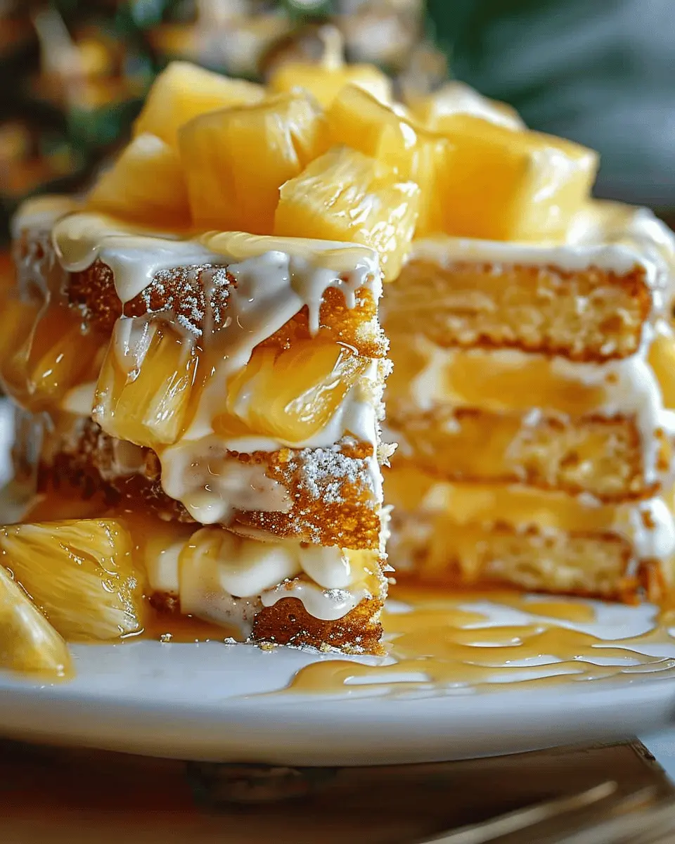 Juicy Pineapple Heaven Cake: A Delightful Tropical Treat