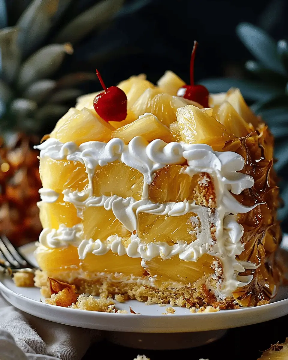 Juicy Pineapple Heaven Cake: Indulge in Sweet Tropical Bliss