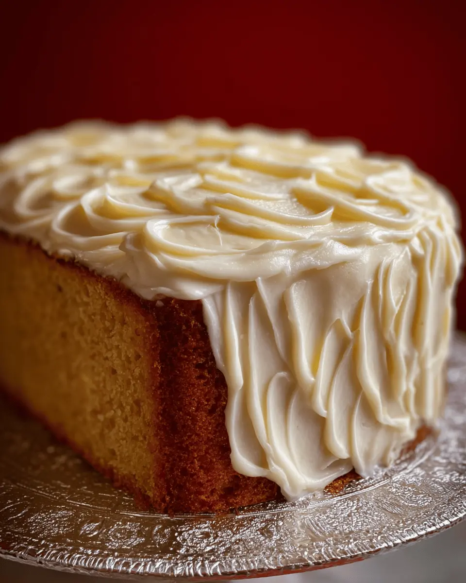 Lemon Pound Cake: Indulgent Delight with Cream Cheese Icing