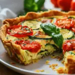 Mediterranean Crustless Zucchini Tomato Quiche