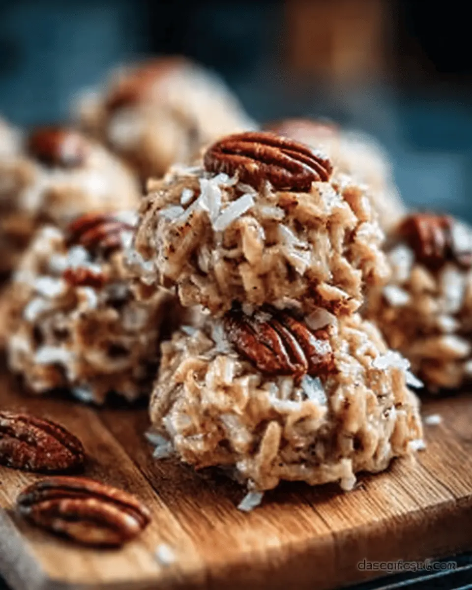 No-Bake Coconut Pecan Praline Cookies: Easy and Irresistibly Delicious