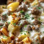 One-Pan Cheesy Potato Meat Skillet