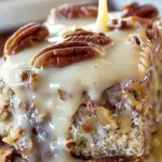 Pecan Praline Cake with Butter Sauce