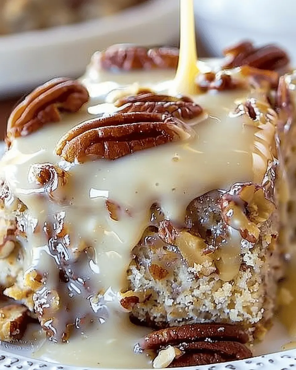 Pecan Praline Cake with Butter Sauce: The Indulgent Family Treat