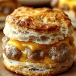 Southern Sausage Biscuits Flaky