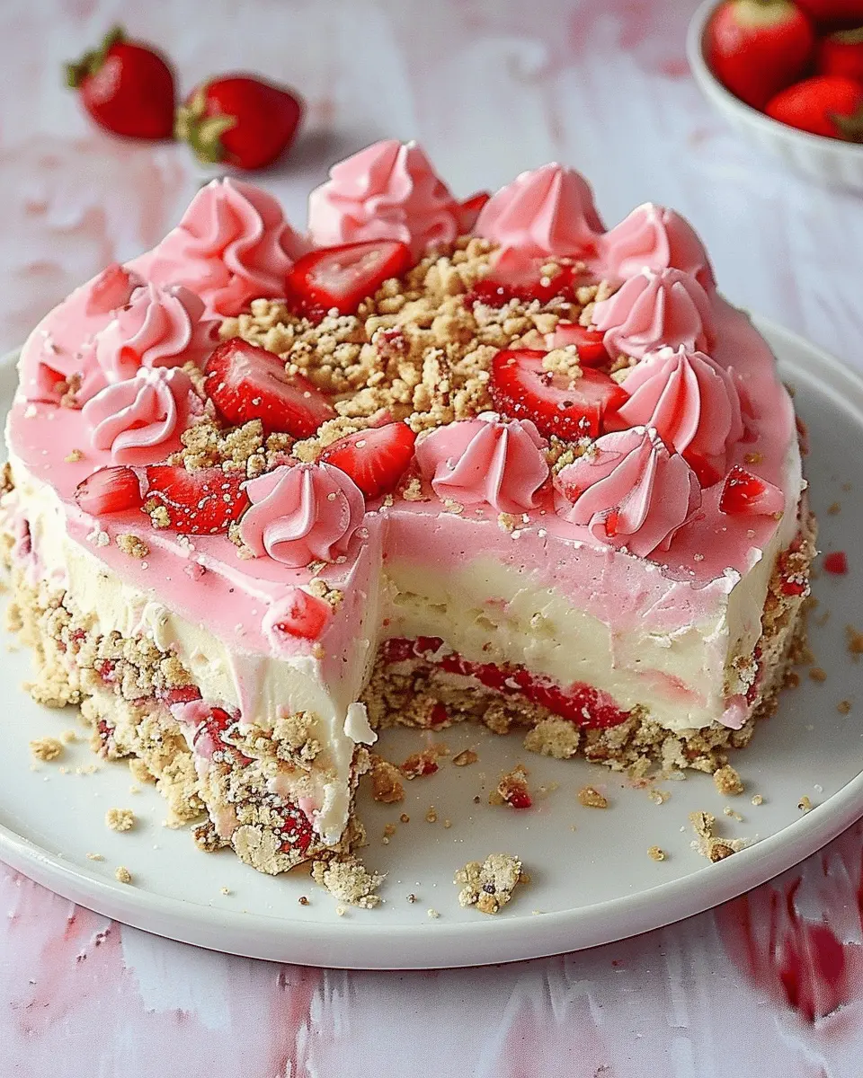 Strawberry Crunch Cheesecake Delight: An Indulgent Homemade Treat