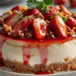 Strawberry Crunch Cheesecake