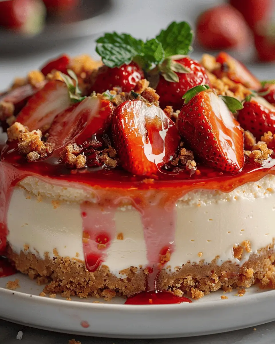 Strawberry Crunch Cheesecake: Indulgent Treat for Home Chefs