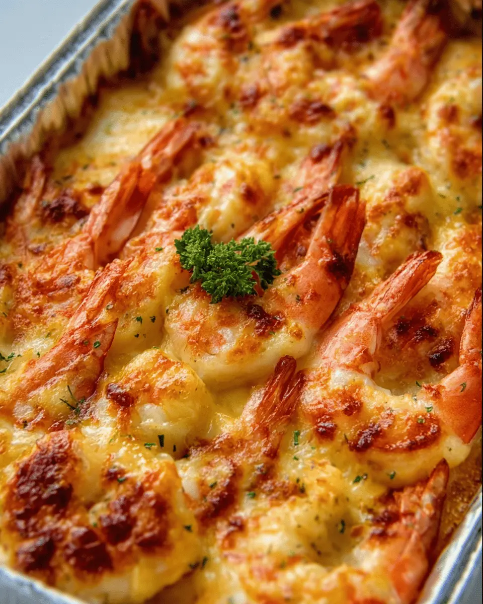 Cheesy Shrimp Bake: Indulgent Comfort Food for Easy Evenings