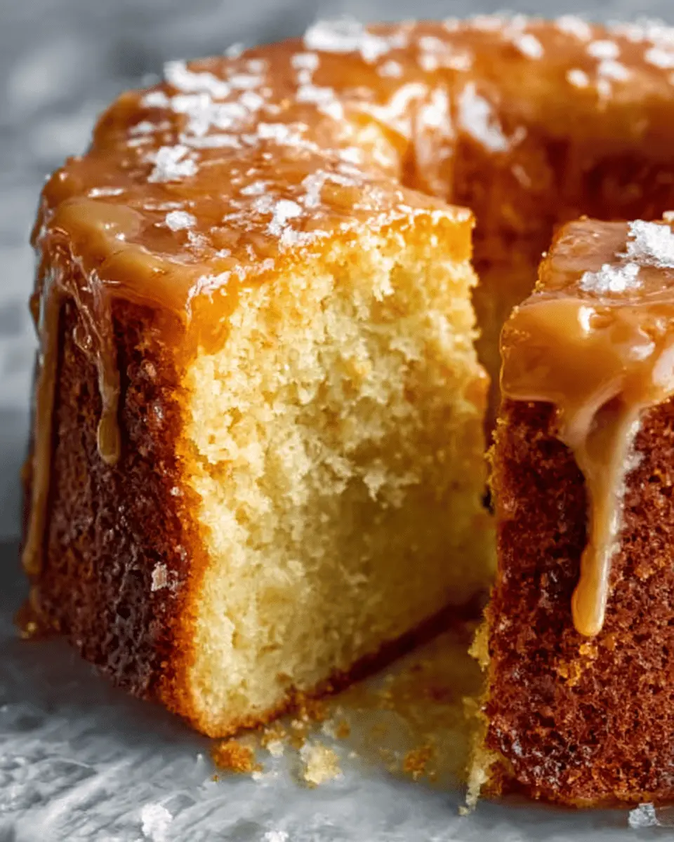 Salted Caramel Kentucky Butter Cake: An Indulgent Homemade Delight