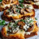 Four Cheese Mushroom Toasts
