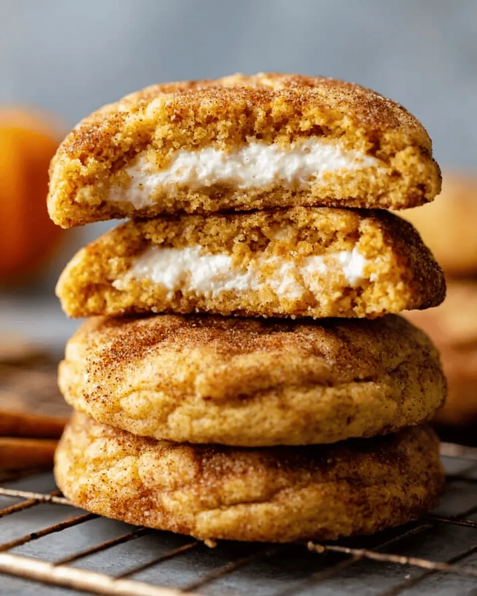 Pumpkin Snickerdoodle Cheesecake Cookies: The Best Fall Treats