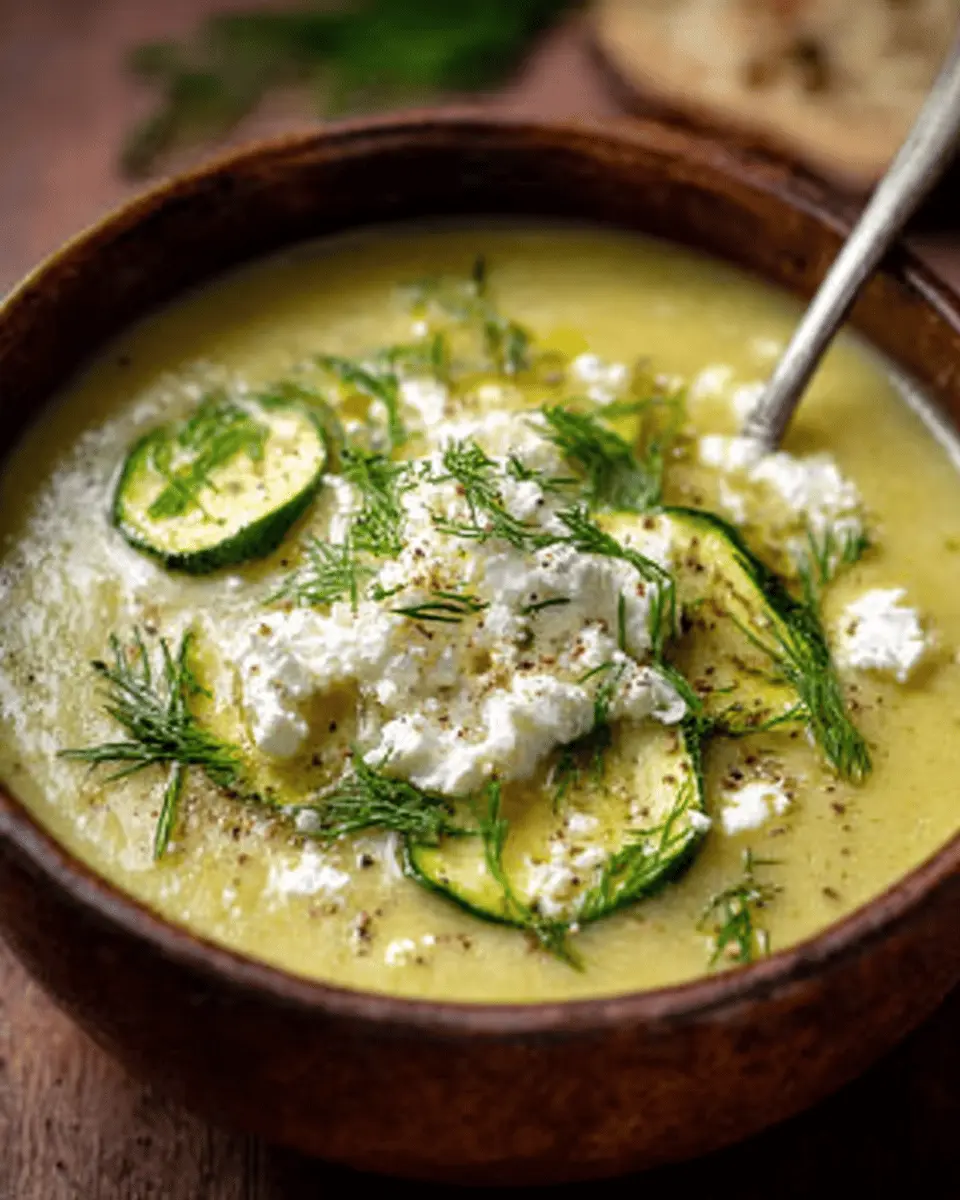 Roasted Zucchini Soup: A Creamy Delight with Feta & Dill