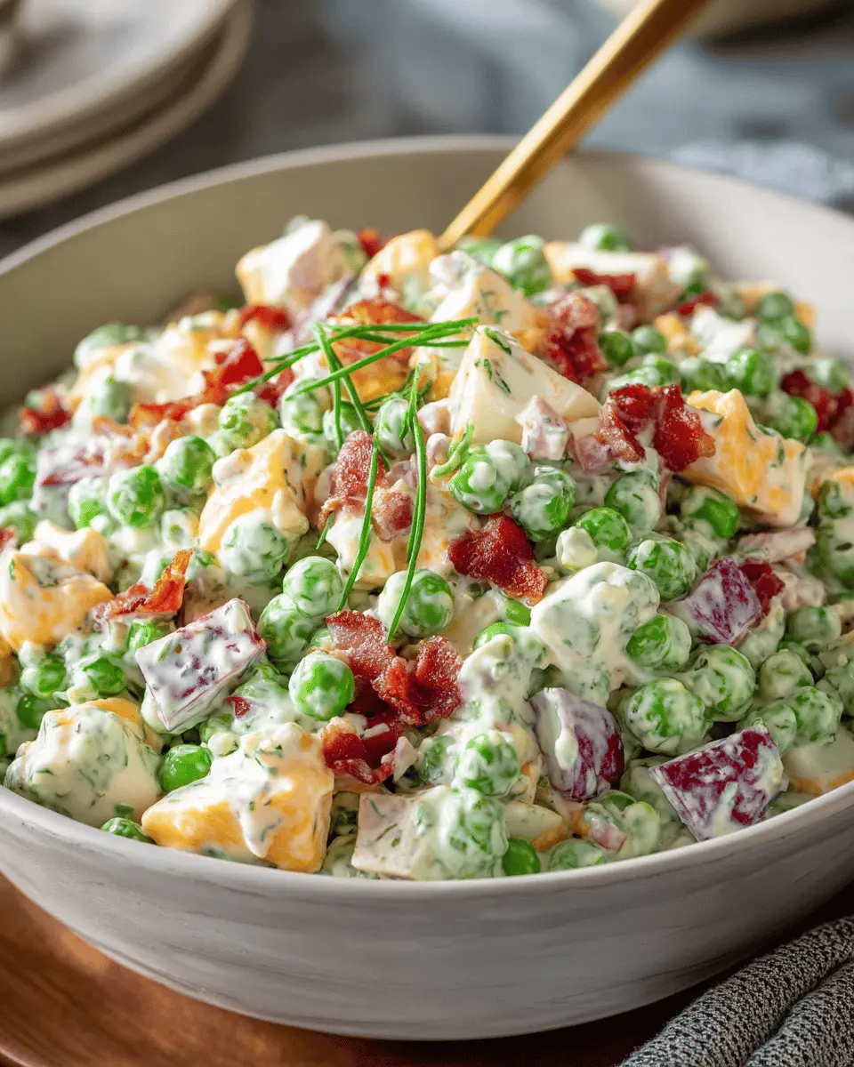 Classic Southern Pea Salad with Turkey Bacon and Chicken Ham Delight