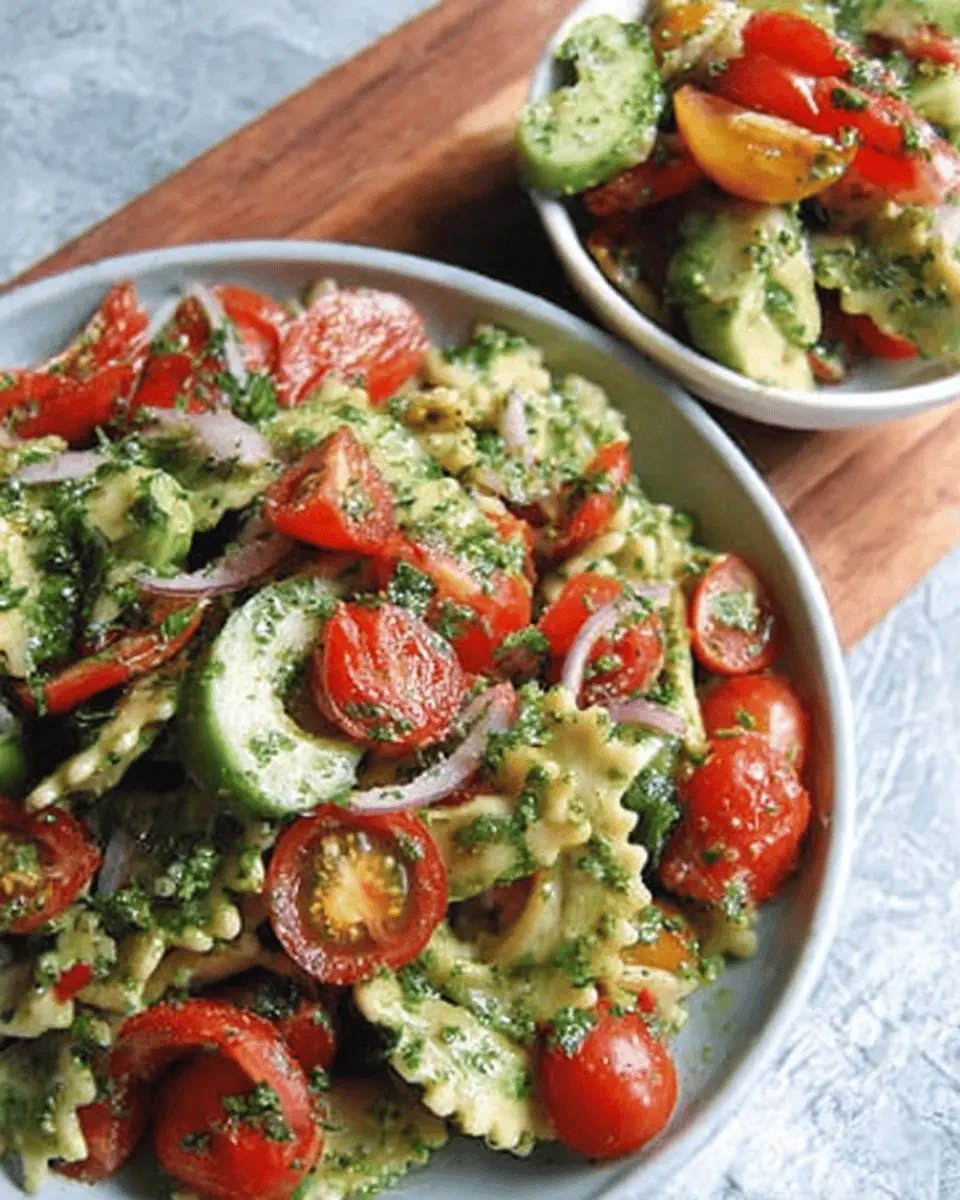Zesty Avocado Tomato Pesto Salad: A Fresh Twist on Flavorful Eating