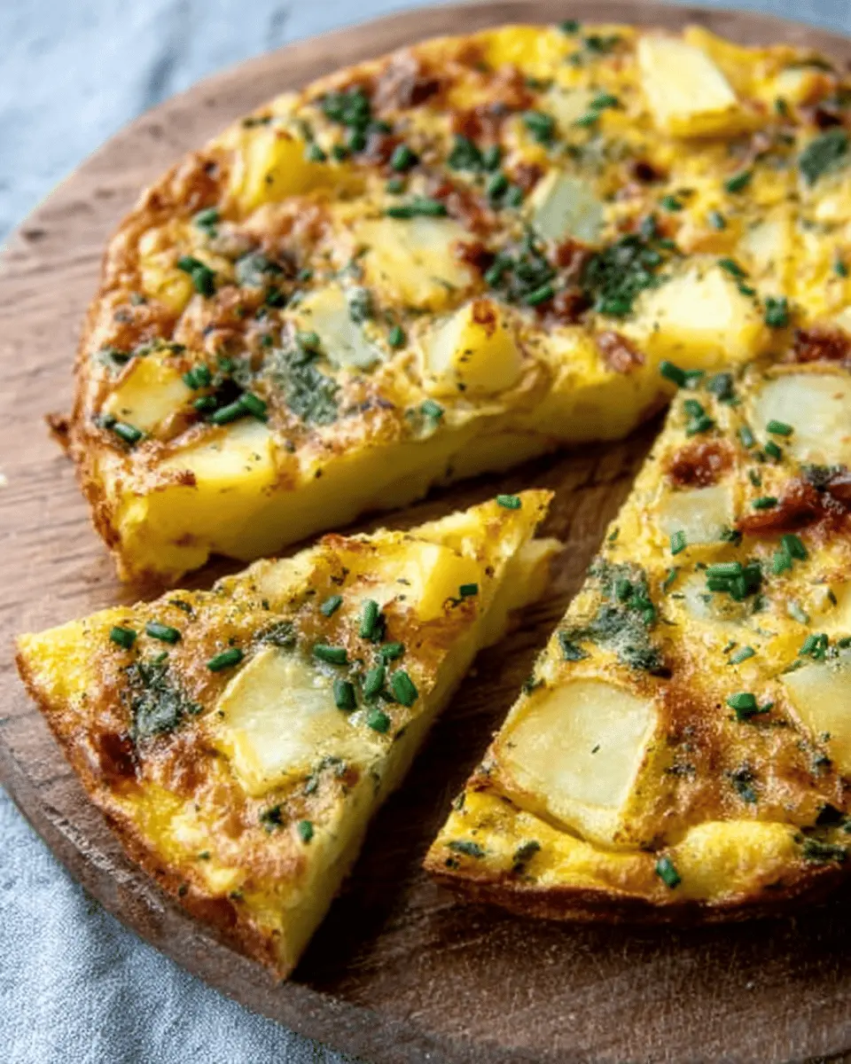 Traditional Alpine Potato Frittata: A Delightful Twist with Turkey Bacon