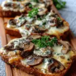 Four Cheese Mushroom Toasts