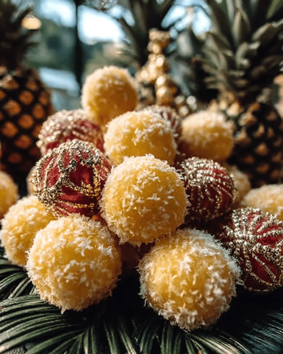 Pineapple Christmas Balls: Easy Treats for Holiday Gatherings