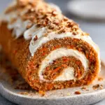 Carrot Cake Roll with Cream Cheese Frosting Filling