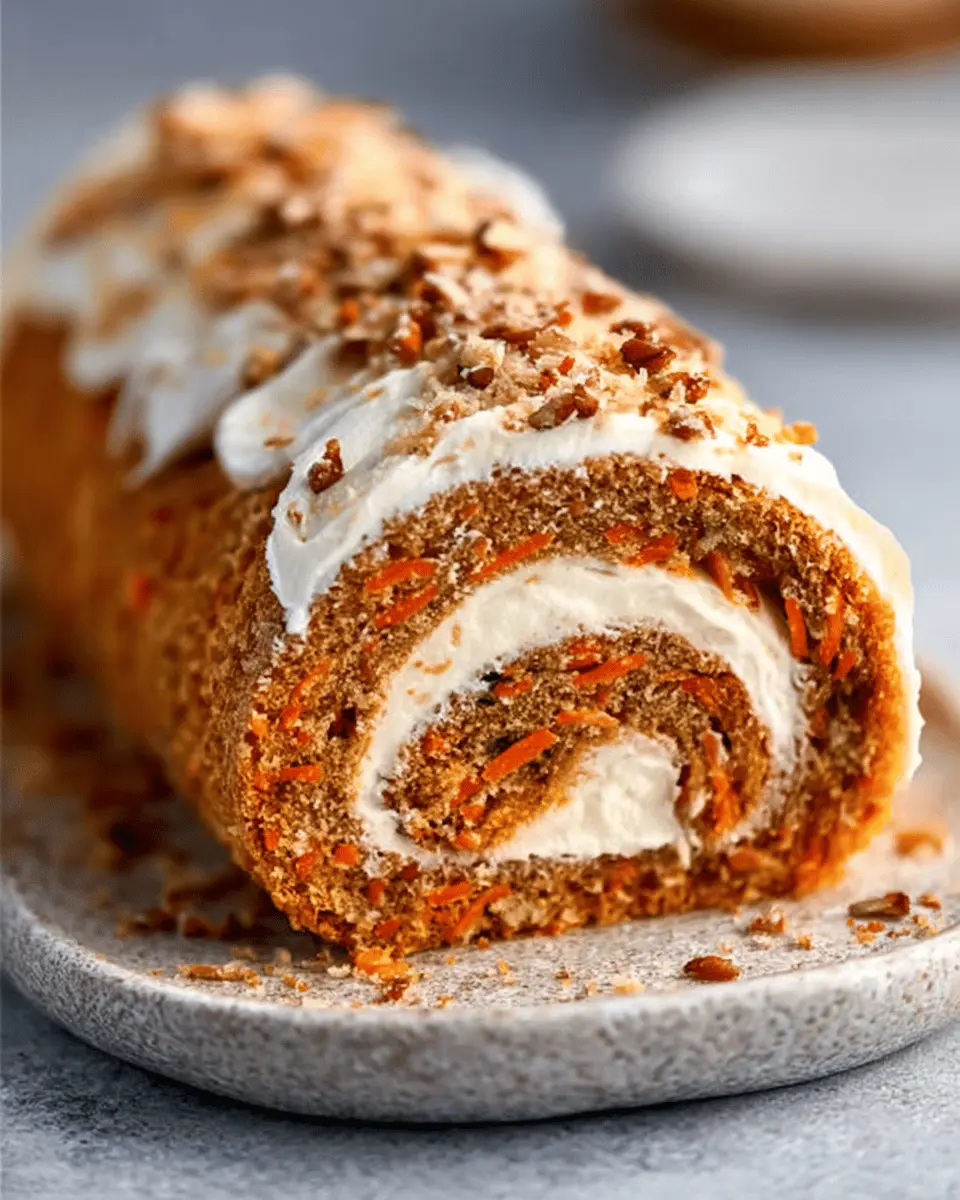 Carrot Cake Roll: The Best Cream Cheese Frosting Delight