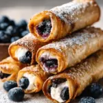 Blueberry Cream Cheese Egg Rolls