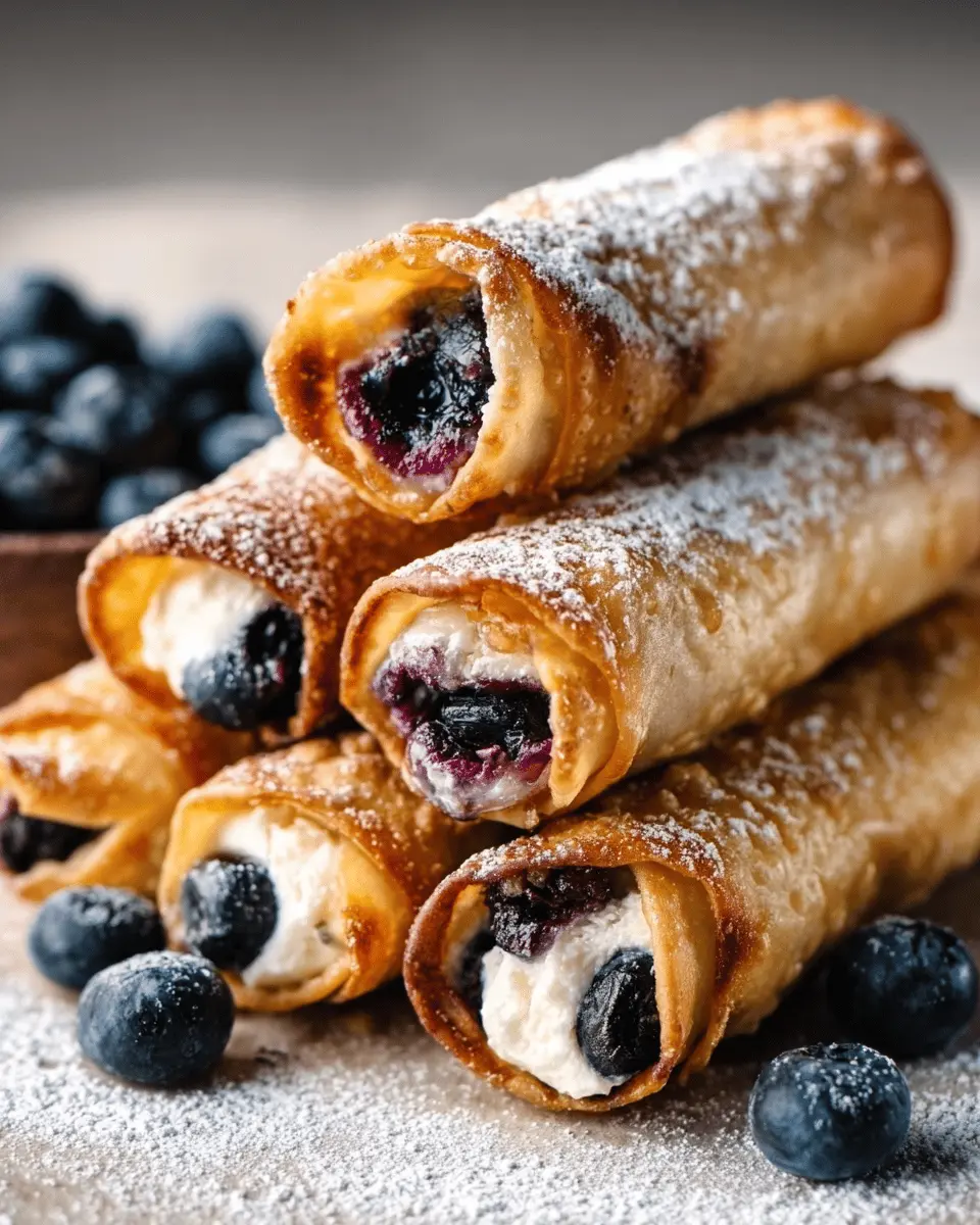 Blueberry Cream Cheese Egg Rolls: The Best Sweet Treat at Home