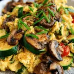 Veggie-Packed Zucchini and Mushroom Scramble