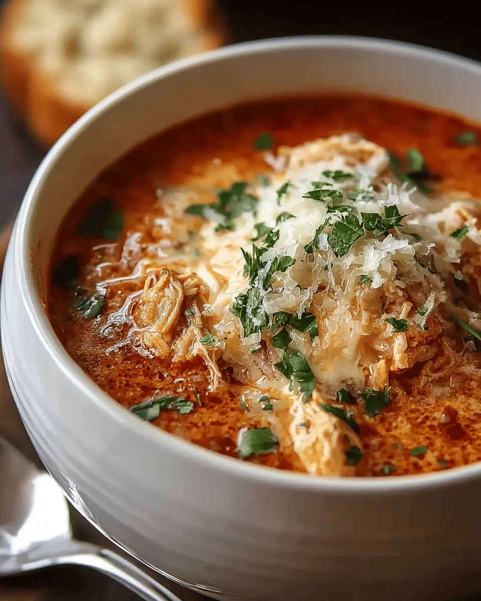 Crockpot Chicken Parmesan Soup: Easy Comfort Food Delight