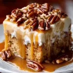 Butter Pecan Praline Poke Cake