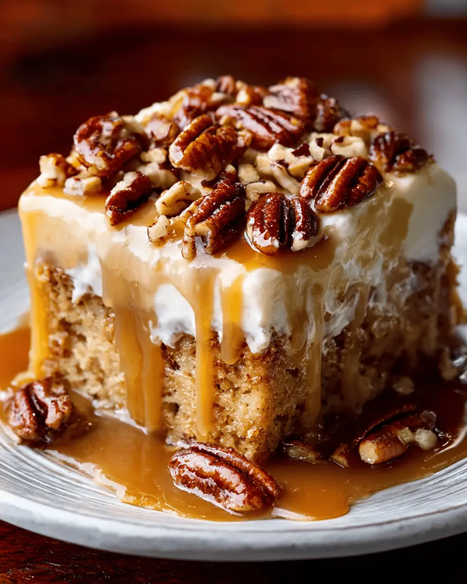 Butter Pecan Praline Poke Cake: The Best Indulgent Dessert