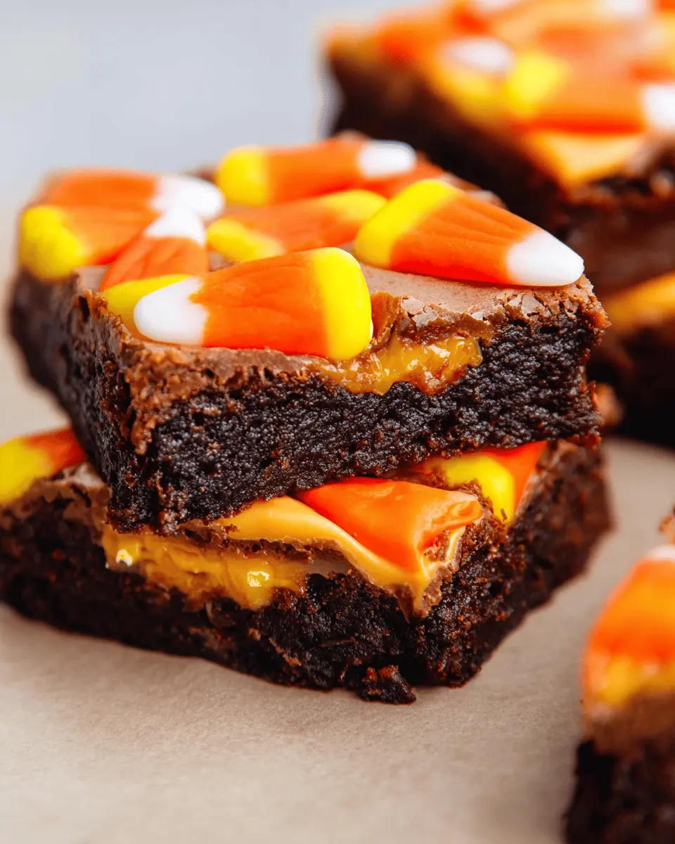 Candy Corn Crunch Brownies: Indulgent Treat for Fall Celebrations
