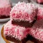 Pink Coconut Snowball Cake Bars