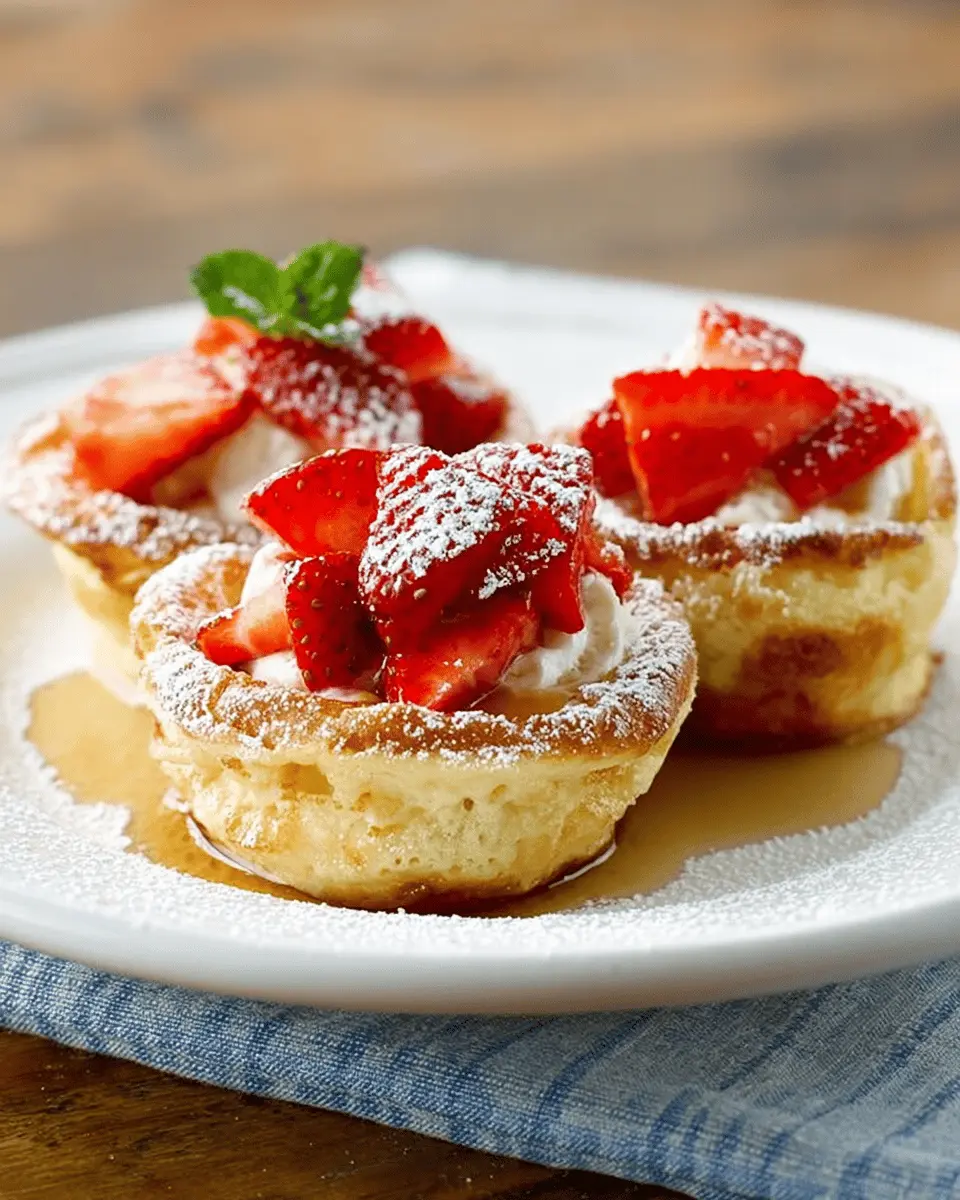Mini German Pancakes: Easy Recipe with Turkey Bacon and Fruit