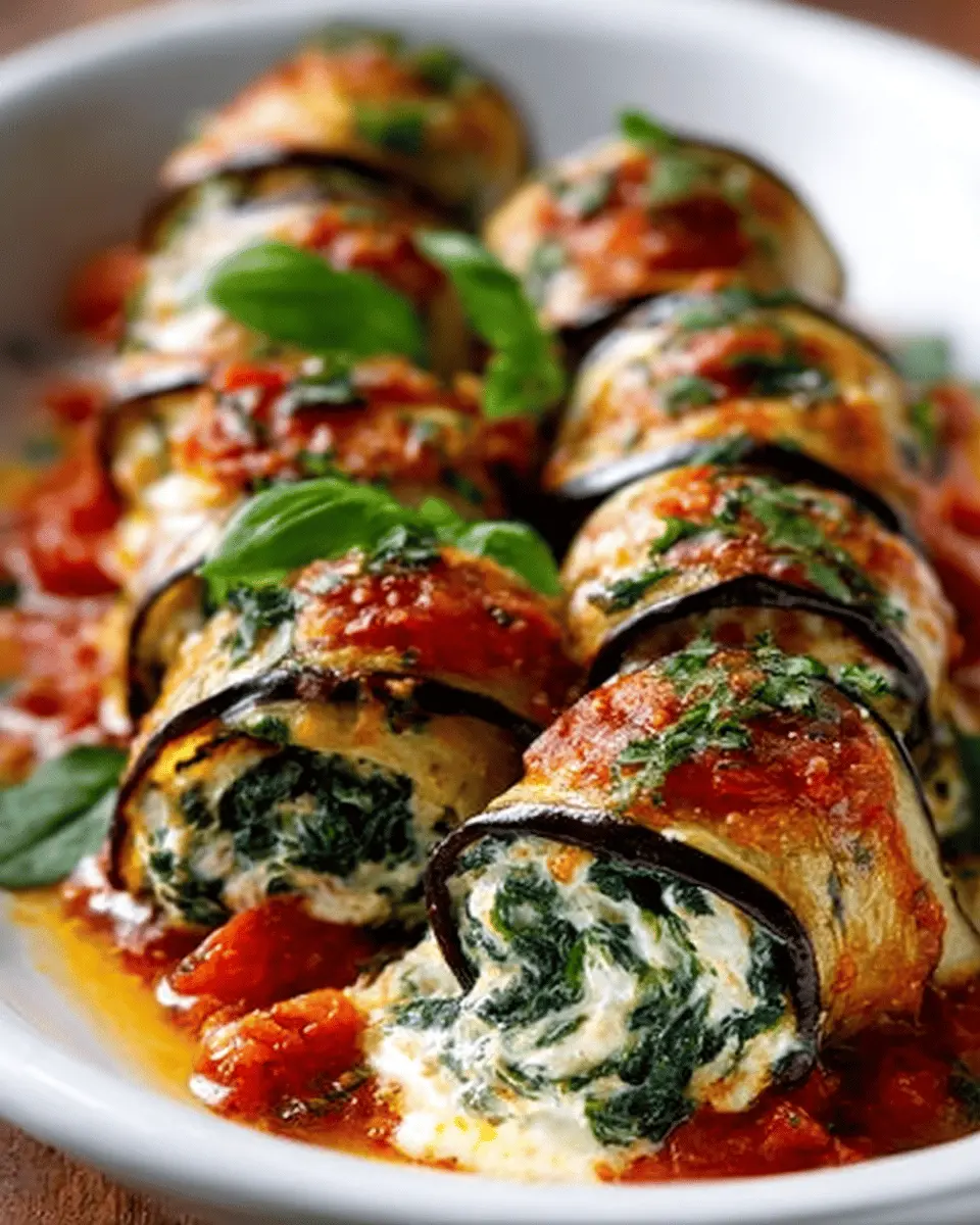 Eggplant Roll-Ups with Creamy Ricotta and Spinach: Easy Homemade Delight