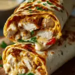 Cheesy Garlic Chicken Wraps